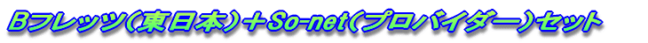 B�t���b�c�i�����{�j�{OCN�i�v���o�C�_�[�j�Z�b�g 